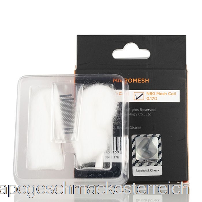 Geek Vape Zeus X Micromesh Sheet Coils (2 Sheets) 0,17 Ohm Ni80 Micromesh Coils Vape Geschmack